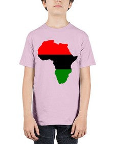 africamap 276# - black words and phrases - Youth Tee Unisex
