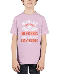 animals are my friends and i dont eat my friends 24# - vegan - Youth Tee Unisex