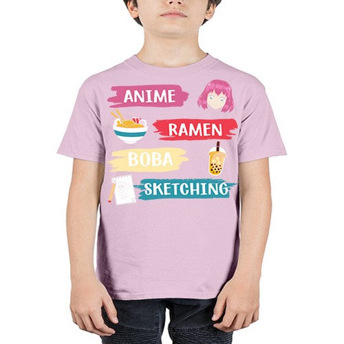 anime ramen boba sketching212# - anime - Youth Tee Unisex