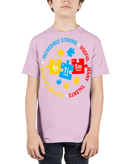 autism elements periodic table awareness 19# - autism - Youth Tee Unisex
