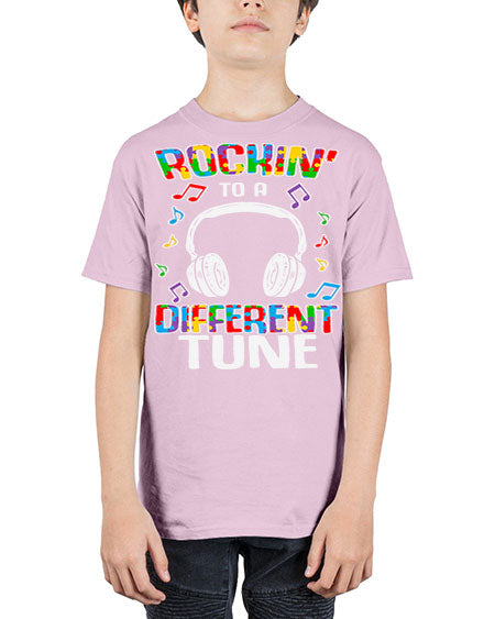 autism game rocking to a 23# - autism - Youth Tee Unisex