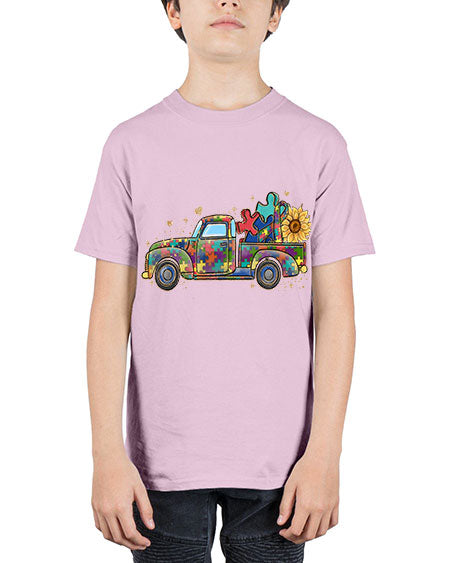autism pick up truck - autism - Youth Tee Unisex