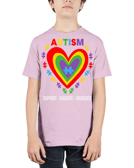 autism support educate 55# - autism - Youth Tee Unisex