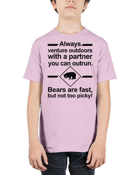 bears are fast but not picky 55# - bears - animals - Youth Tee Unisex