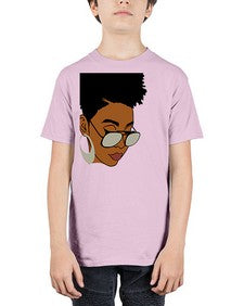 black afro 44# - black girls or women - Youth Tee Unisex