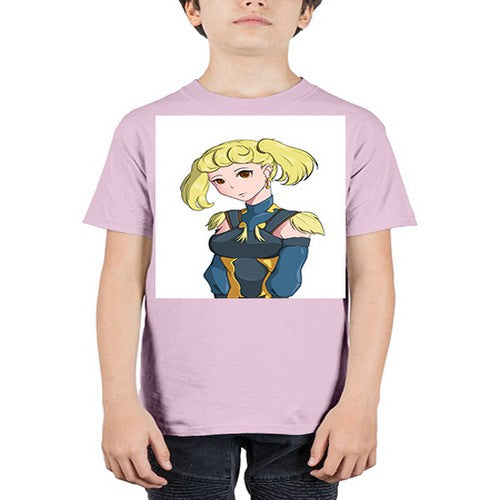 blonde girl wearing royal dress 30# - anime - Youth Tee Unisex