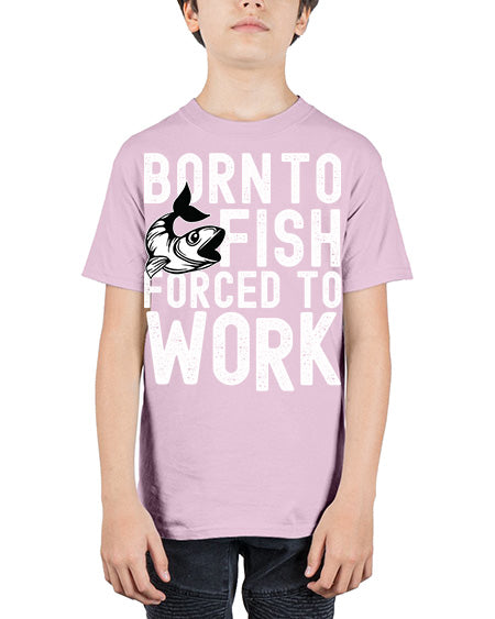 born to fish 64# - shark-fish - Youth Tee Unisex