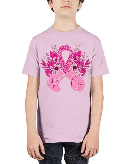boxing gloves breast cancer - breast cancer - Youth Tee Unisex
