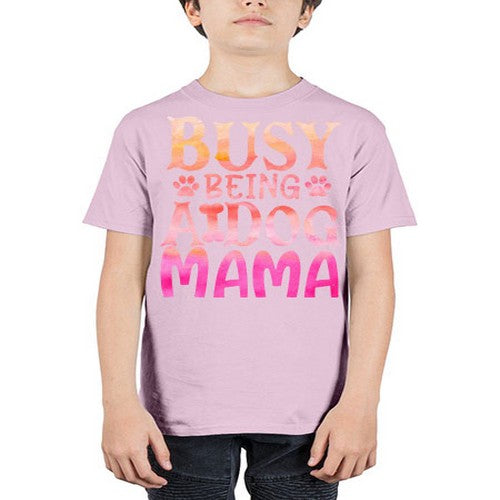busy being a dog mama 67# - dogs - Youth Tee Unisex