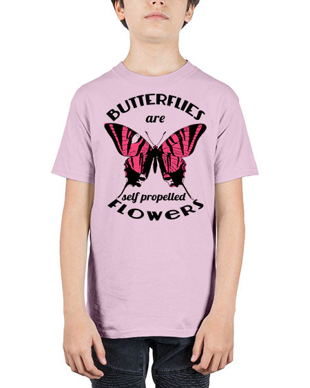 butterflies are self propelled flowers - butterfly - Youth Tee Unisex