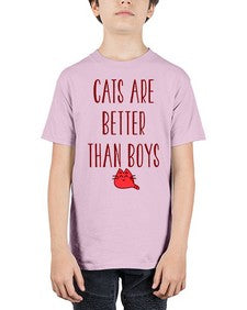 cats are better than boys - cats - Youth Tee Unisex