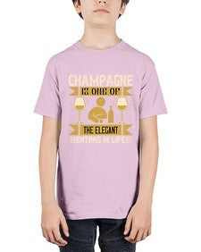 champagne is one of the elegant extras in life 78# - drinking - Youth Tee Unisex