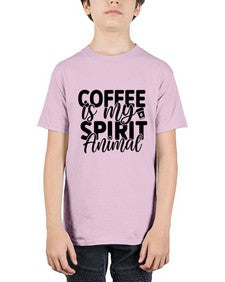 coffee is my spirit animal 820# - tea - Youth Tee Unisex