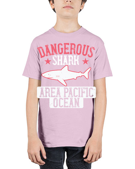 dangerous shark area pacific ocean Style 92# - shark-fish - Youth Tee Unisex