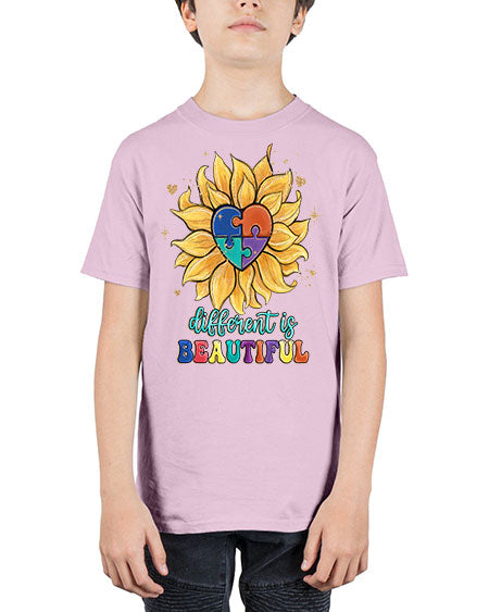 different is beautiful - autism - Youth Tee Unisex