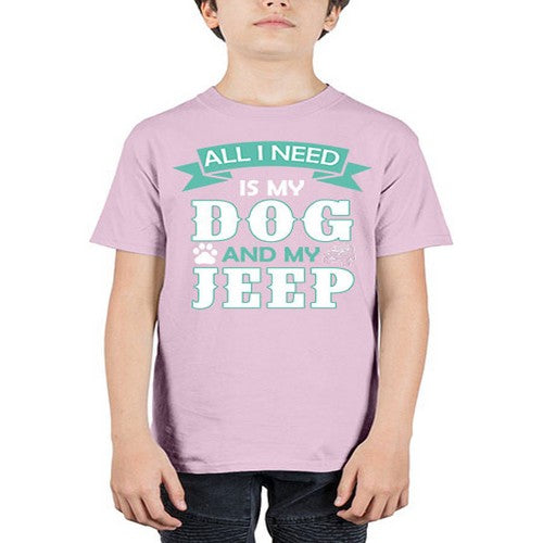 dog and jeep 74# - dogs - Youth Tee Unisex