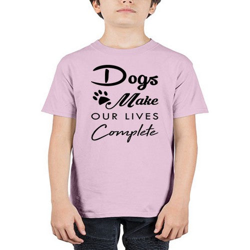 dogs make our lives 133# - dogs - Youth Tee Unisex