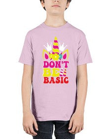 dont be basic 94# - unicorn - Youth Tee Unisex