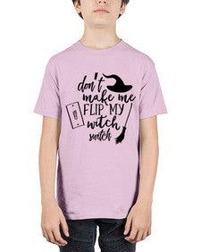 dont make me flip my witch switch 44# - witch - Youth Tee Unisex