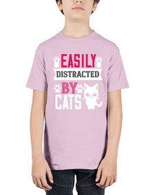 easily distracted by cats Style 47# - cats - Youth Tee Unisex
