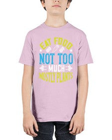 eat food not too much mostly plants 157# - vegan - Youth Tee Unisex