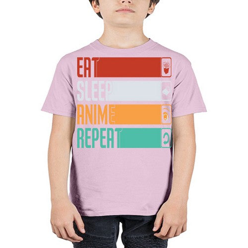 eat sleep anime repeat225# - anime - Youth Tee Unisex