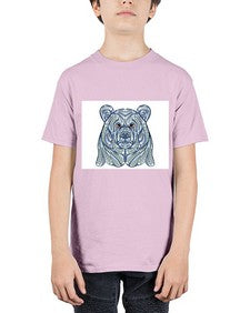 ethnic bear 416# - mandala - Youth Tee Unisex