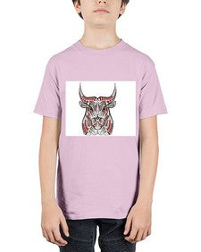 ethnic bull 418# - mandala - Youth Tee Unisex