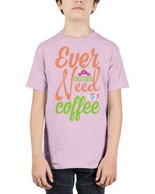 ever unicorn need coffee 125# - unicorn - Youth Tee Unisex