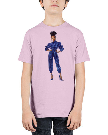 fashion girl in indigo 25# -  fashion - Youth Tee Unisex