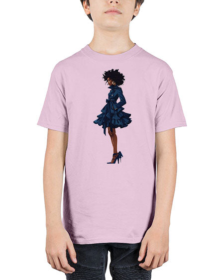 fashion girl in indigo 28# -  fashion - Youth Tee Unisex