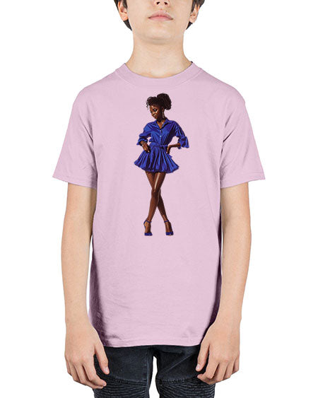 fashion girl in indigo 35# -  fashion - Youth Tee Unisex
