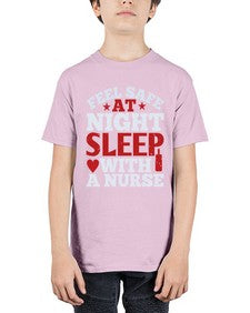 feel safe at night sleep with a nurse Style 776# - nurse - Youth Tee Unisex