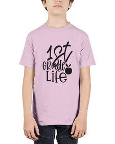 first grade design black 122# - first grade - Youth Tee Unisex
