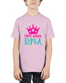 first grade diva 128# - first grade - Youth Tee Unisex
