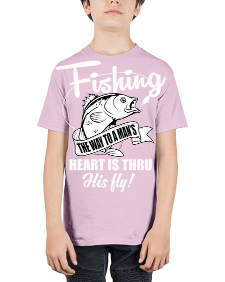 fishing 24# - shark-fish - Youth Tee Unisex