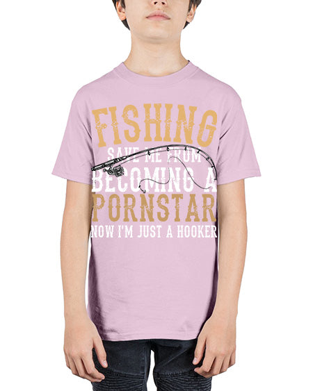 fishing save me 75# - shark-fish - Youth Tee Unisex