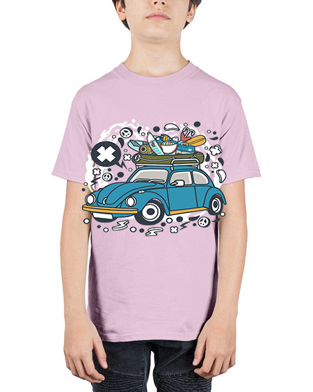 fishing tour 42# - shark-fish - Youth Tee Unisex