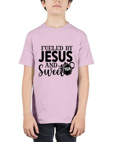 fueled by jesus and sweet tea 990# - tea - Youth Tee Unisex