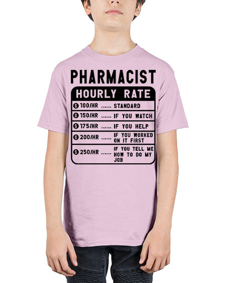 funny pharmacist hourly rate 808# - pharmacist - Youth Tee Unisex