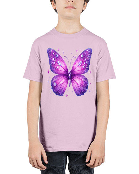 glitter butterfly 13# - butterfly - Youth Tee Unisex