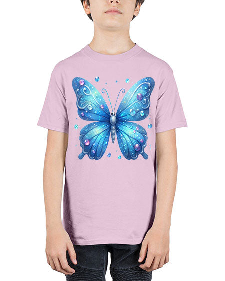 glitter butterfly 17# - butterfly - Youth Tee Unisex