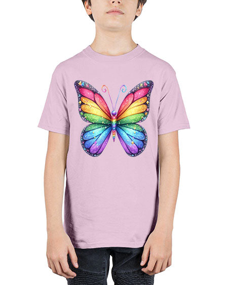 glitter butterfly 19# - butterfly - Youth Tee Unisex