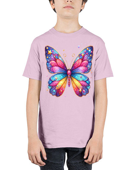 glitter butterfly 20# - butterfly - Youth Tee Unisex