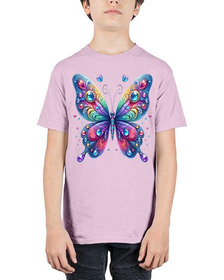 glitter butterfly 22# - butterfly - Youth Tee Unisex