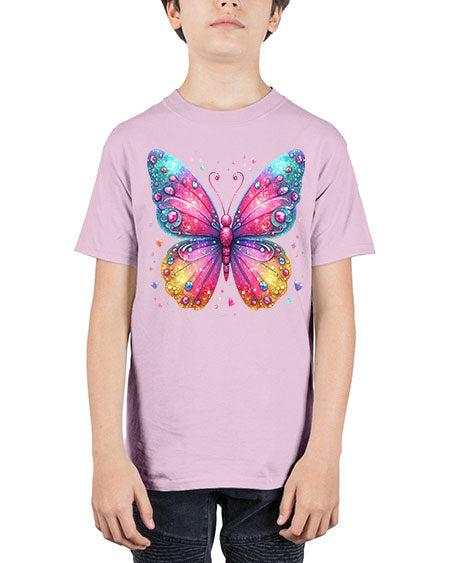 glitter butterfly 23# - butterfly - Youth Tee Unisex