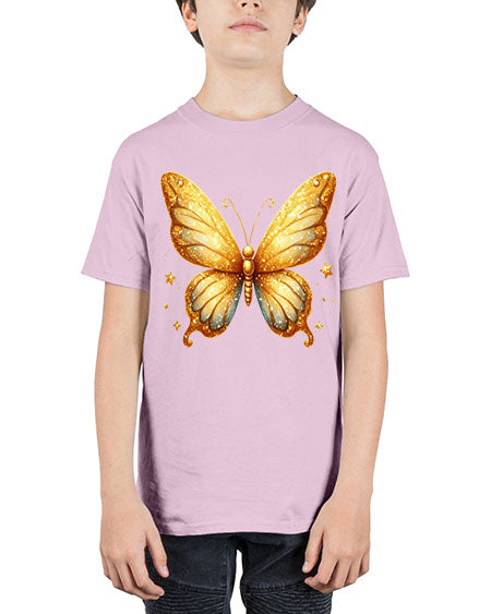 glitter butterfly 24# - butterfly - Youth Tee Unisex