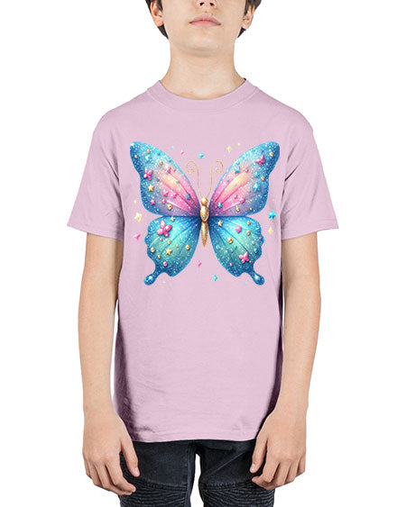 glitter butterfly 2# - butterfly - Youth Tee Unisex