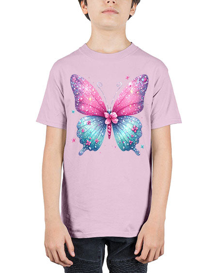 glitter butterfly 7# - butterfly - Youth Tee Unisex