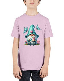 gnome with butterfly 14# - gnome - Youth Tee Unisex